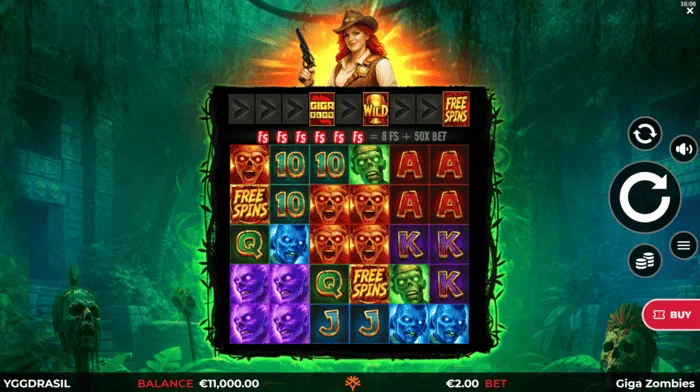 Giga Zombies - leikskjár með 6x5 hjólum